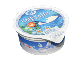 Сметана с жирностью 20%
