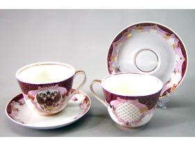 Фарфоровые чайные пары