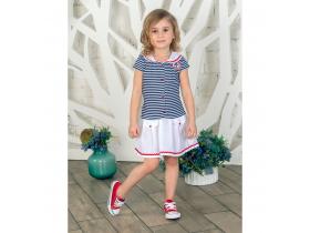 Платье Морячка, белое арт.1425