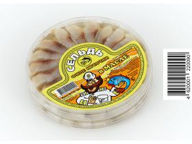 Сельдь филе-кусочки в масле 180гр