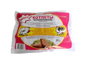 Котлеты мясные в упаковке ТМ «Мечта»