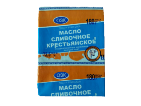 Масло сливочное в упаковке