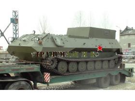 Гусеничный тягач МТЛБу с кунгом