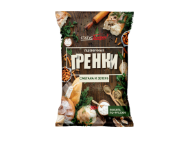 Гренки «Сметана и Зелень»