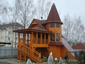Садовые дома и беседки из бруса