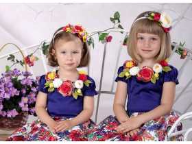 Платья для девочек из атласа