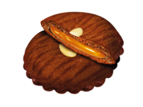 Мягкий песочный коржик с начинкой