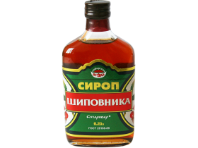 Натуральный сироп в стеклянной бутылке