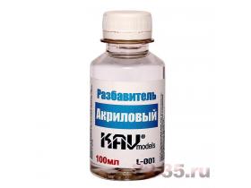 Разбавители акриловые в пластиковых бутыльках