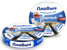 Плавленый сыр в сегментированной упаковке
