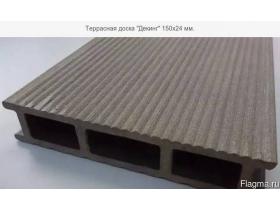 Доска декинг ДПК двухсторонняя 150х24