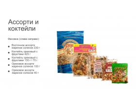 Ореховые ассорти и коктейли