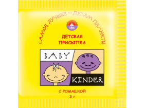 Саше детской присыпки с ромашкой «BABY KINDER»