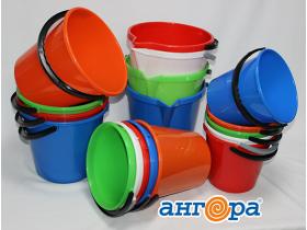 Ведро 5л; 7л; 10л; Примула голубое, красное, зеленое, оранжевое 10 (Ангора)