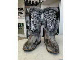 Кисы женские с отделкой из меха кролика