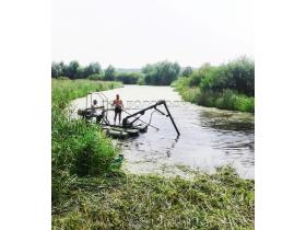 Мини земснаряд для очистки водоёмов