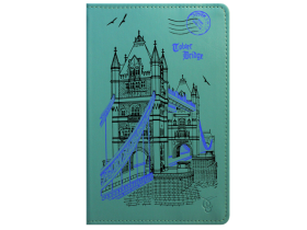 VIVACASE Кожаный универсальный чехол-обложка London для планшетов 7», зеленый, картон (VUC-CLN07-green)