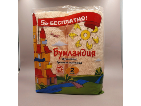 Бумажные полотенца двухслойные Бумландия