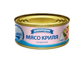 Мясо криля натуральное консервированное