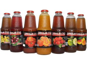 Соки, напитки, нектары в стеклянной банке 1 л.