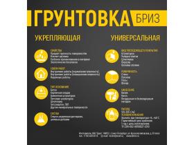 Грунтовка укрепляющая универсальная Бриз