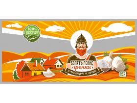 Гренки Богатырские с чесноком и солью