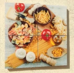 Лаковая модульная картина "Спагетти"