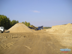Песок строительный карьерный