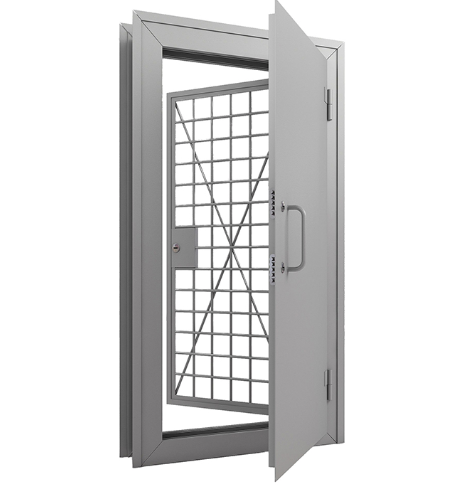 ДВЕРЬ ОРУЖЕЙНАЯ В КОМПЛЕКТЕ С РЕШЁТЧАТОЙ