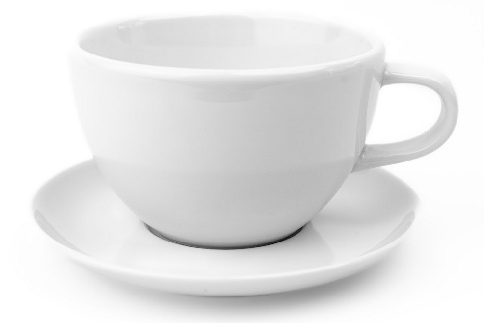 Кофейная пара RISE BASE 320мл белая (фарфор)