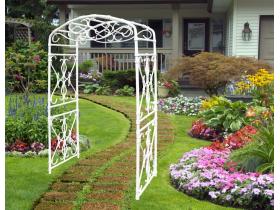 Арка садовая «Петербург» 210х130х65 см, белая