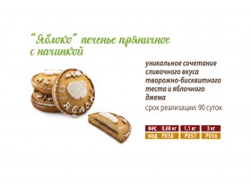 Пряничное печенье с начинкой