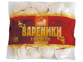 Вареники замороженные фасованные