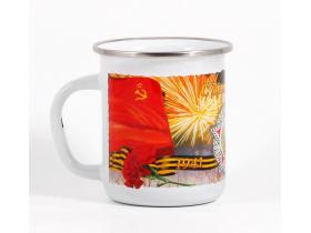 Эмалированные кружки с рисунком