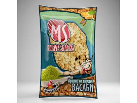 Арахис со вкусом васаби «MARVELSNACKS» 70 гр/35 шт