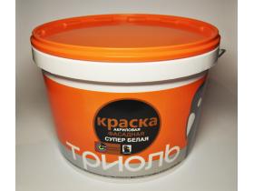 Акриловая фасадная супер белая краска Триоль Профиколор