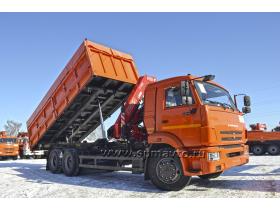 Самосвал камаз 65115 с кму fassi для бигбэгов