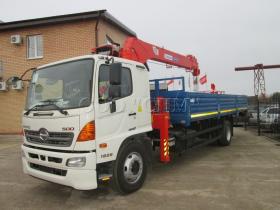 Бортовой автомобиль Hino 500 с КМУ Kanglim 1256-II
