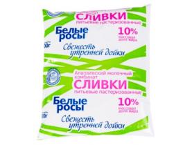 Сливки 10% «Белые росы»