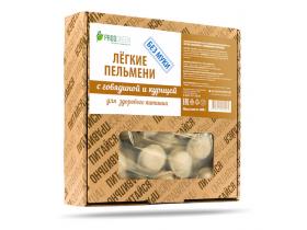 Легкие пельмени #безмуки с говядиной и курицей